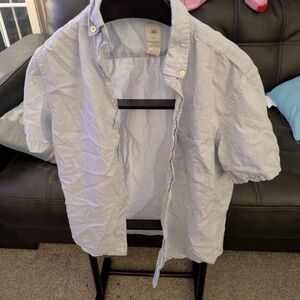 H&M Sky Blue Button-Up Shirt